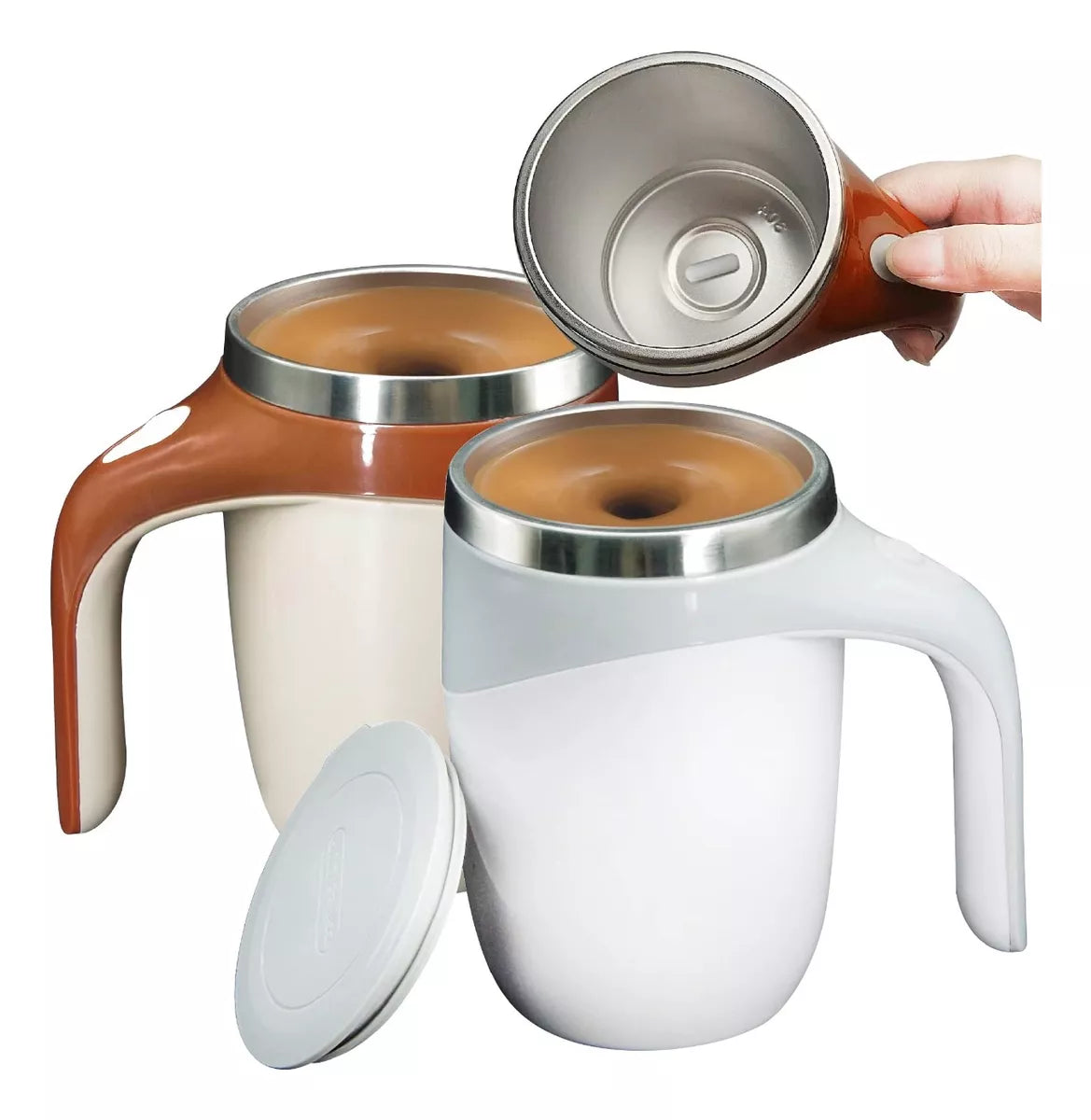 Taza Eléctrica Autoagitadora ☕ ¿Cansado de bebidas mal mezcladas y frías? Descubre la taza autoagitadora que mezcla y convierte tu café en una experiencia de cafetería en segundos