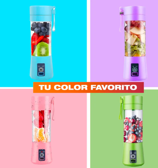 💥 ¡¡¡PROMO INSUPERABLE 2×1 + REGALO + ENVÍO GRATIS + PAGO CONTRA ENTREGA!!! 💥 La Licuadora Portátil 2×1 Que Te Acompaña al Gym, Trabajo o Viaje