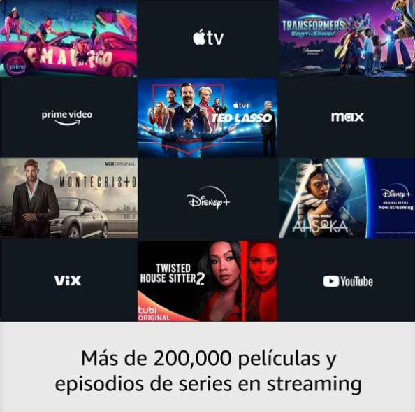 Fire Tv Stick 3ra Generación 10K - Convierte tu TV en un Smart TV – Sin Mensualidades y con Regalos Exclusivos MagisTV GRATIS con cientos de canales + Audífonos Inalámbricos de Alta Calidad de regalo, todo con instalación fácil y control por voz Alexa.